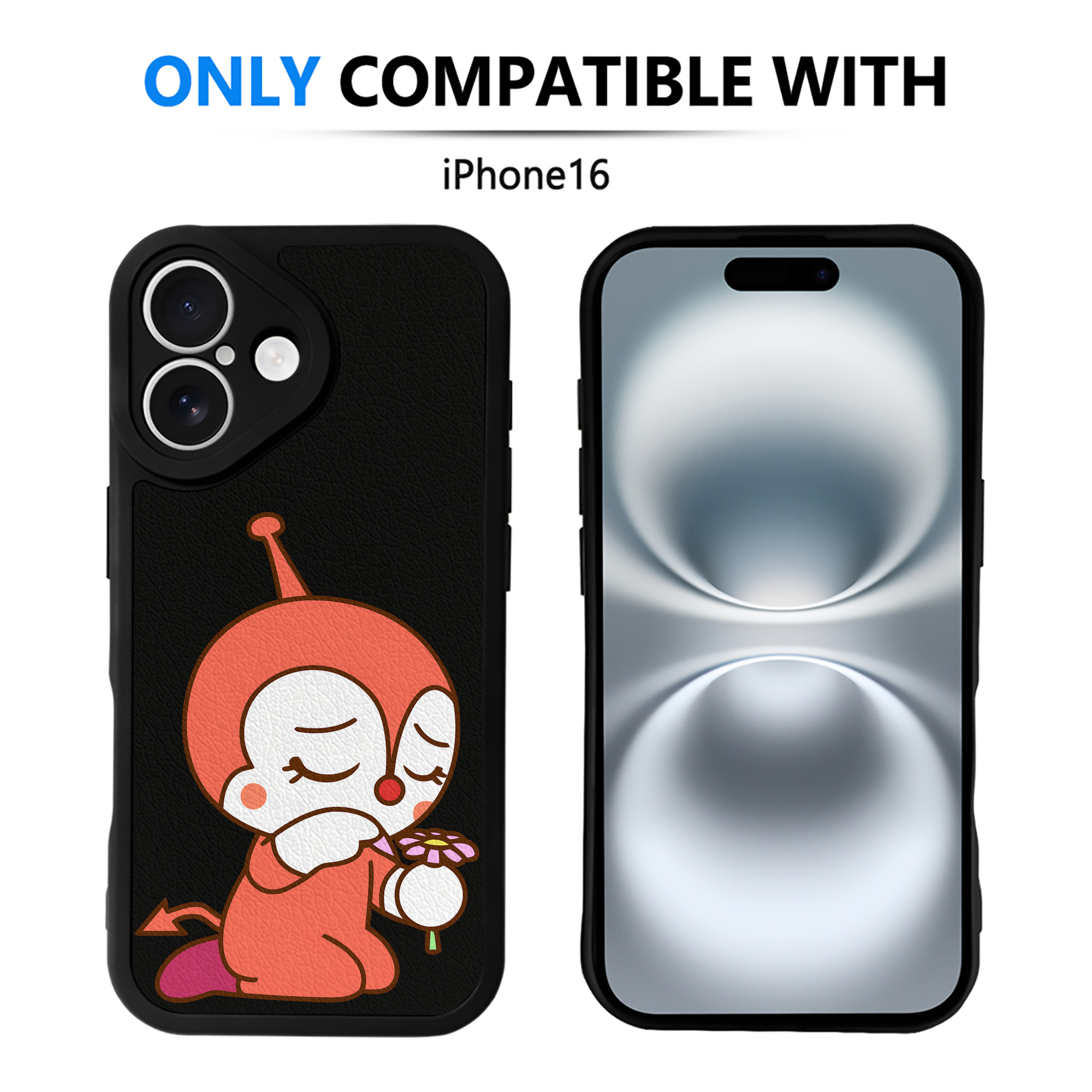 （画像用） アンパンマン Anpanman 【iPhone 16シリーズ対応】シリコンスマホケース（レザー調） 材質：シリコン